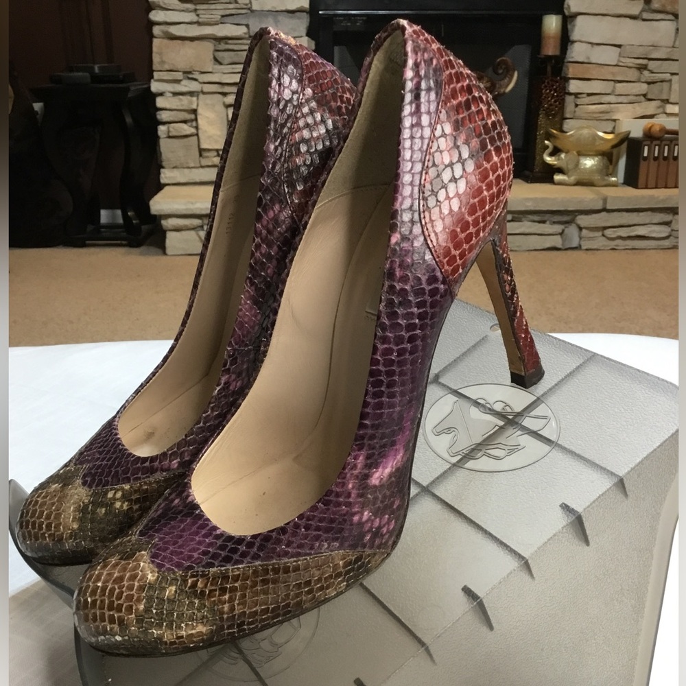 LK Bennett snakeskin pumps